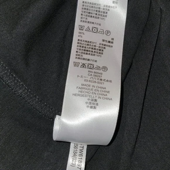 Tommy Bahama Jer-Sea Sheath Dress Women LARGE Black Vacation Beach - Picture 6 of 6